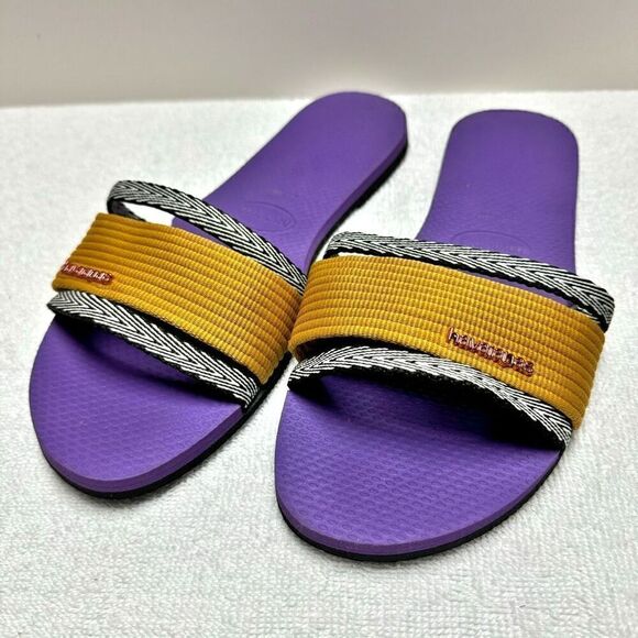 Havaianas Slides Purple Mustard - Picture 2 of 6
